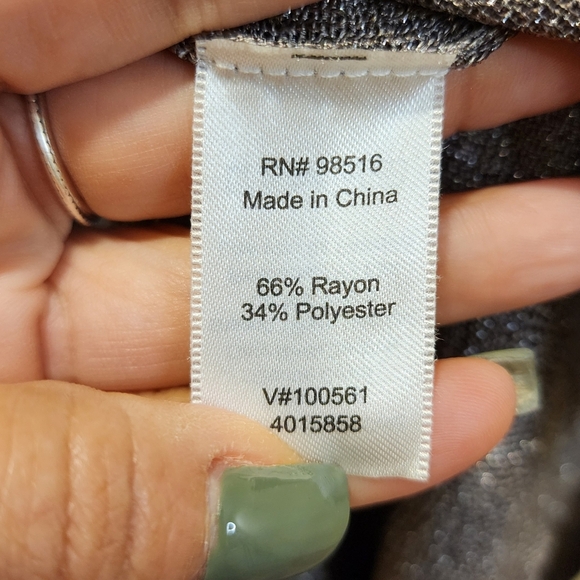 Coldwater Creek Glitter Open Front Cardigan size M - Picture 5 of 9